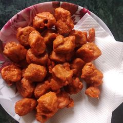A picture of Soya chunks pakora.