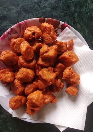 A picture of Soya chunks pakora.