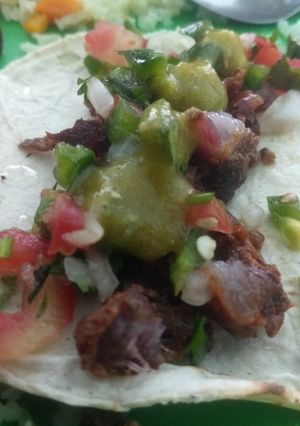 A picture of Homemade Carnitas in a Pressure Cooker.