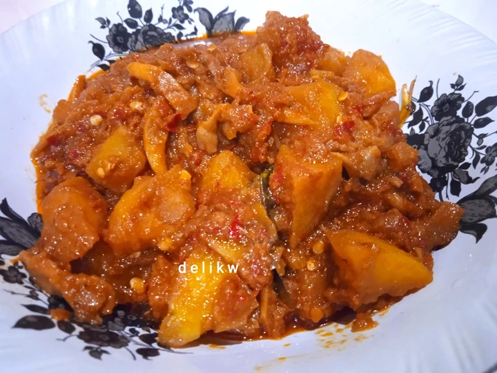 Cara Gampang Menyiapkan Resep 30. Kentang Jamur Sambal Rebon yang Bikin Ngiler Anti Ribet, Uenak Banget