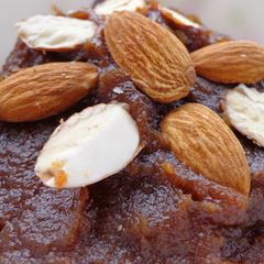 A picture of Dates- Almond Halwa (Ifthar special).