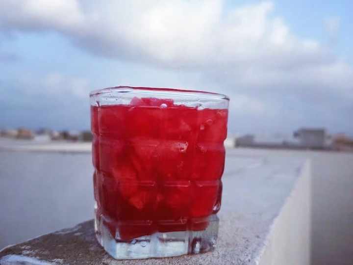 Easy Way Make Recipe Watermelon juice that is Can Pamper Your Tongue, Tasty}