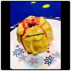 Microwaved caramel apple A picture of Microwaved caramel apple.