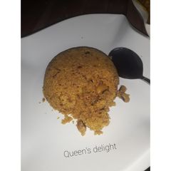A picture of Couscous jollof with beans.