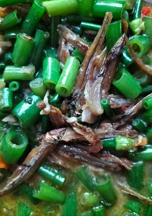 Foto resep Oseng Bunga Bawang dan Teri