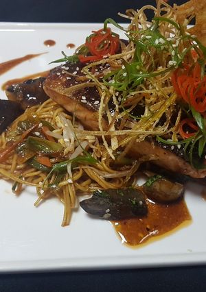 A picture of Glazed Salmon BBQ.