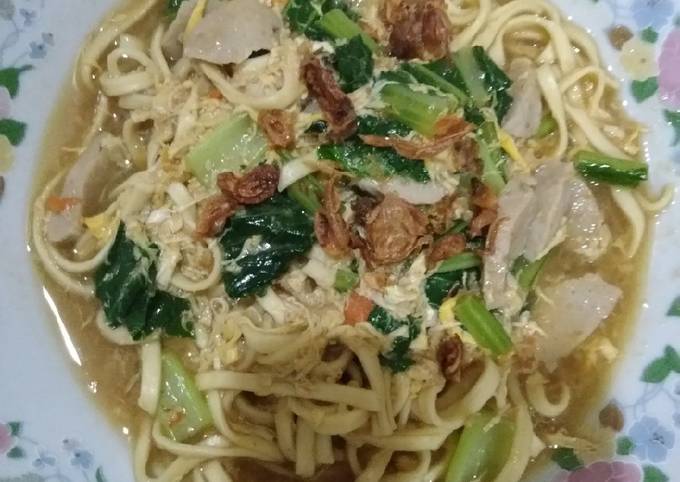 Resep Mie Kuah Tek Tek (Bakmi Jawa) Anti Gagal