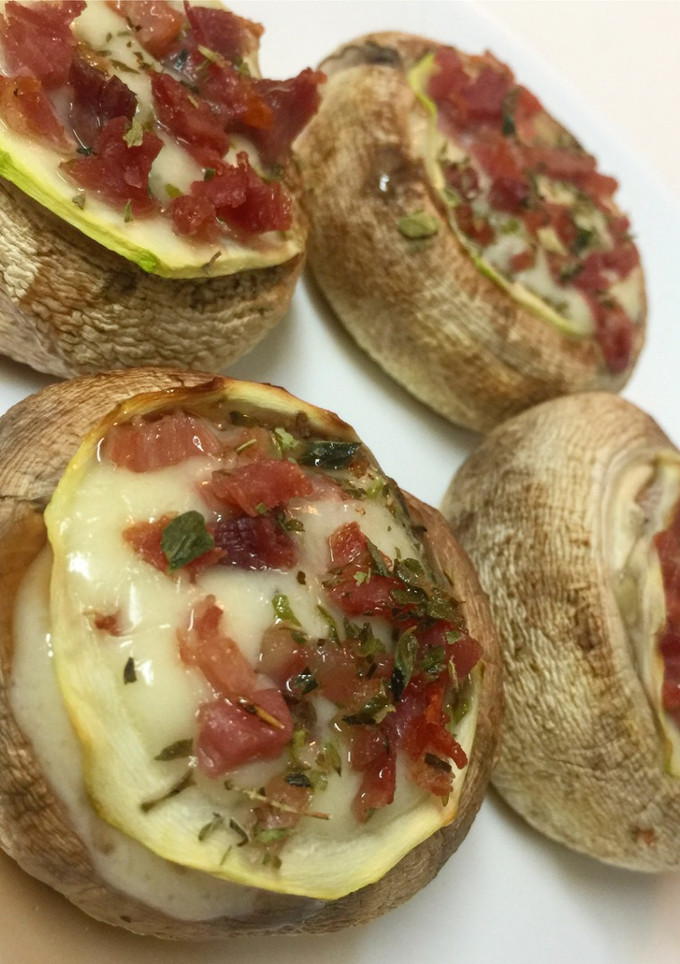 Una foto de Champiñones rellenos