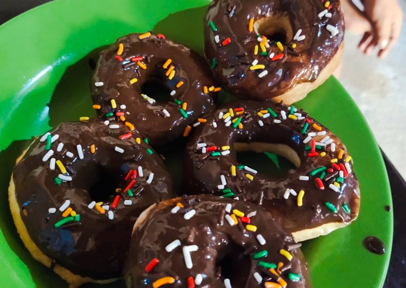 Donat Rumah anti gagal, takaran sendok