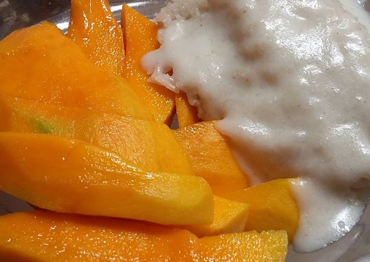 Cara Gampang Membuat Mango stiky rice Anti Gagal
