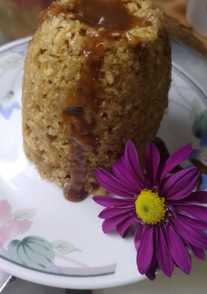 Una foto de Mug cake de avena y dulce de leche 🍮en un minuto