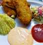 Easy Way Make Fried fish restaurant style with salad,mash potato and dips the  Makes Drooling Tasty