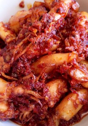 Foto resep Cumi Asin Balado