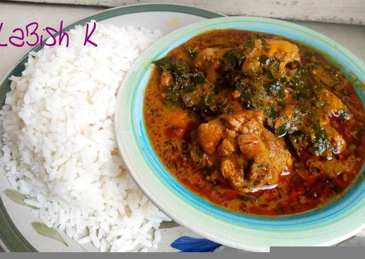 Simple Way to Prepare Homemade Rice and ofe akwu