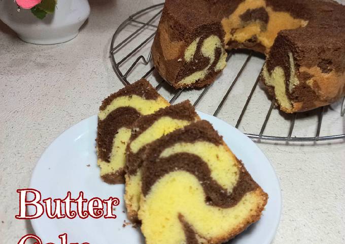 Resep Zebra Butter Cake