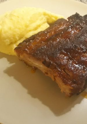 Sült oldalas (spareribs) recept fotója