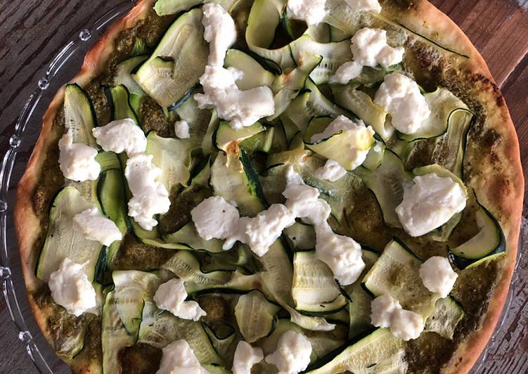 Voici la recette Pizza verte spécial