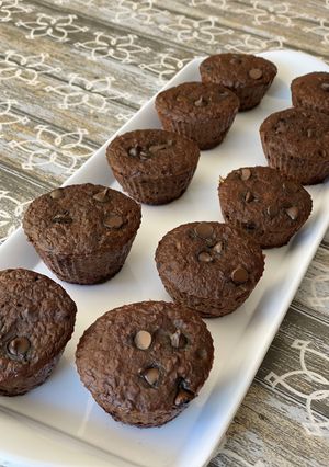 Una foto de Muffins de chocolate sin harinas
