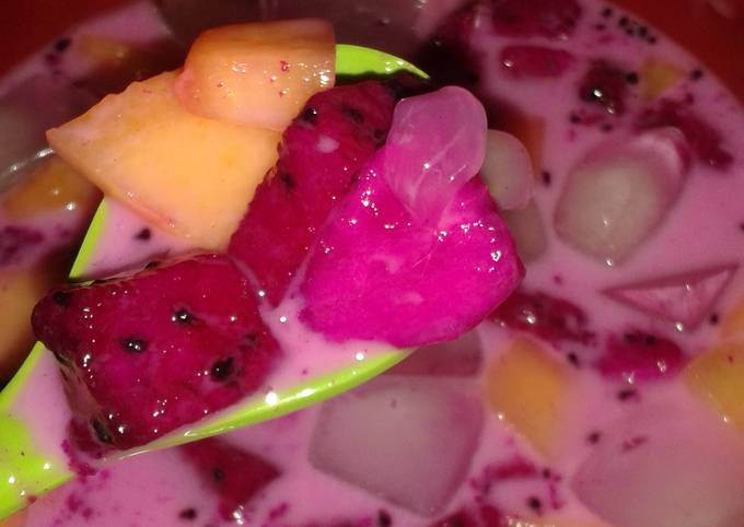 Es buah naga merahhhhh foto resep utama