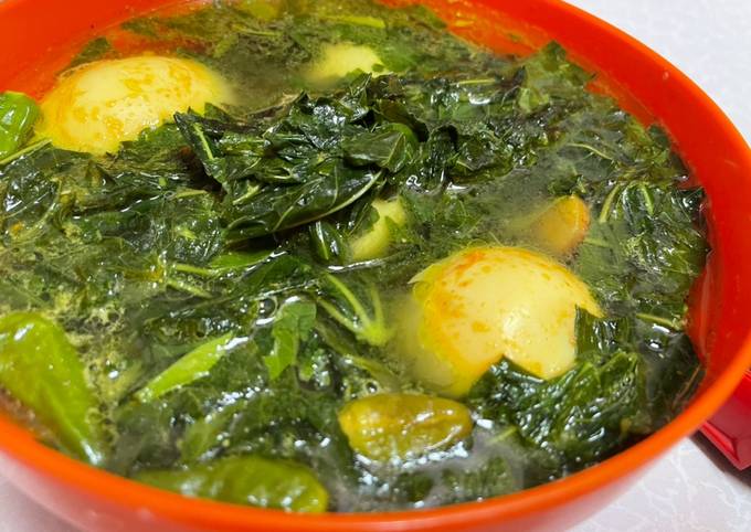 Sayur kuning daun singkong tanpa santan