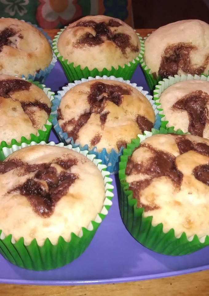 Una foto de Muffins de vainilla con chocolate
