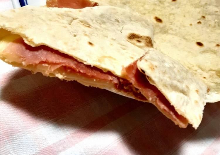 Piadina senza strutto fatta in casa