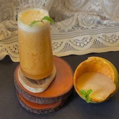 A picture of No boil No oil Bael Smoothie (Wood Apple Smoothie).