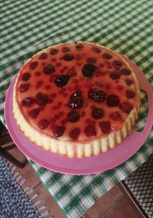 Gyümölcstorta egyszerű nagyszerű recept fotója