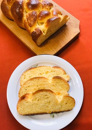 Foszlós fonott kalács recept fotója