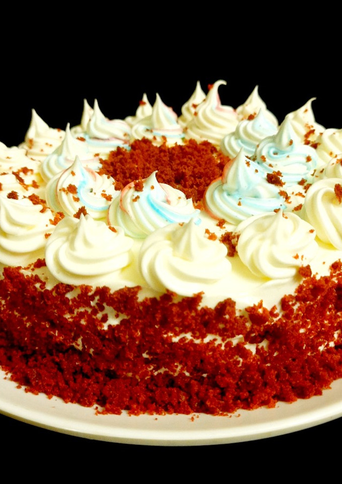ரெட் வெல்வெட் கேக் (red Velvet cake in tamil) செய்முறை முக்கிய புகைப்படம்