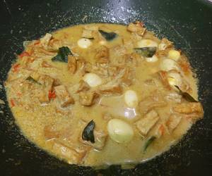 Resep Terbaru Tahu Telur Puyuh Kuah Santan Enak Sempurna