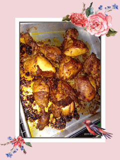 Foto resep Ayam panggang bumbu rujak