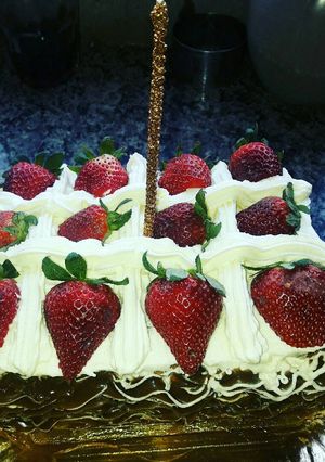 Una foto de Torta postre de vainillas