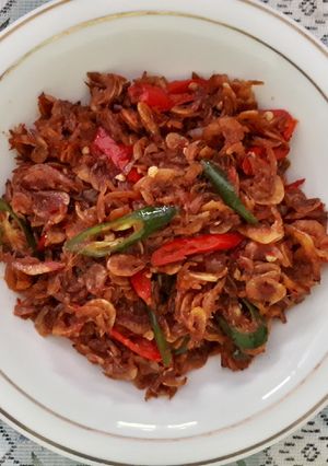 Foto resep Sambel goreng udang papay