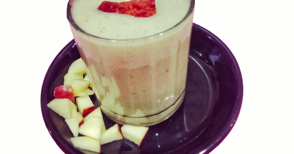 Apple Banana Milkshake Recipe by Juhi Sewani 💕 Cookpad