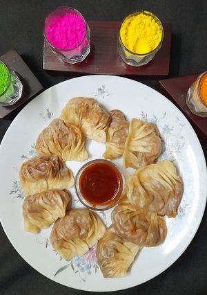 ভেজ চিকেন মোমো (veg chicken momo recipe in Bengali) রেসিপির প্রধান ছবি
