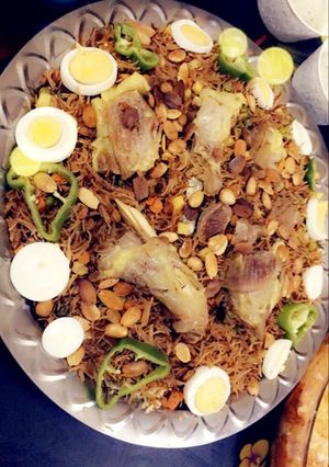 صورة لوصفة اوزي لحم لذيذ☺️☺️