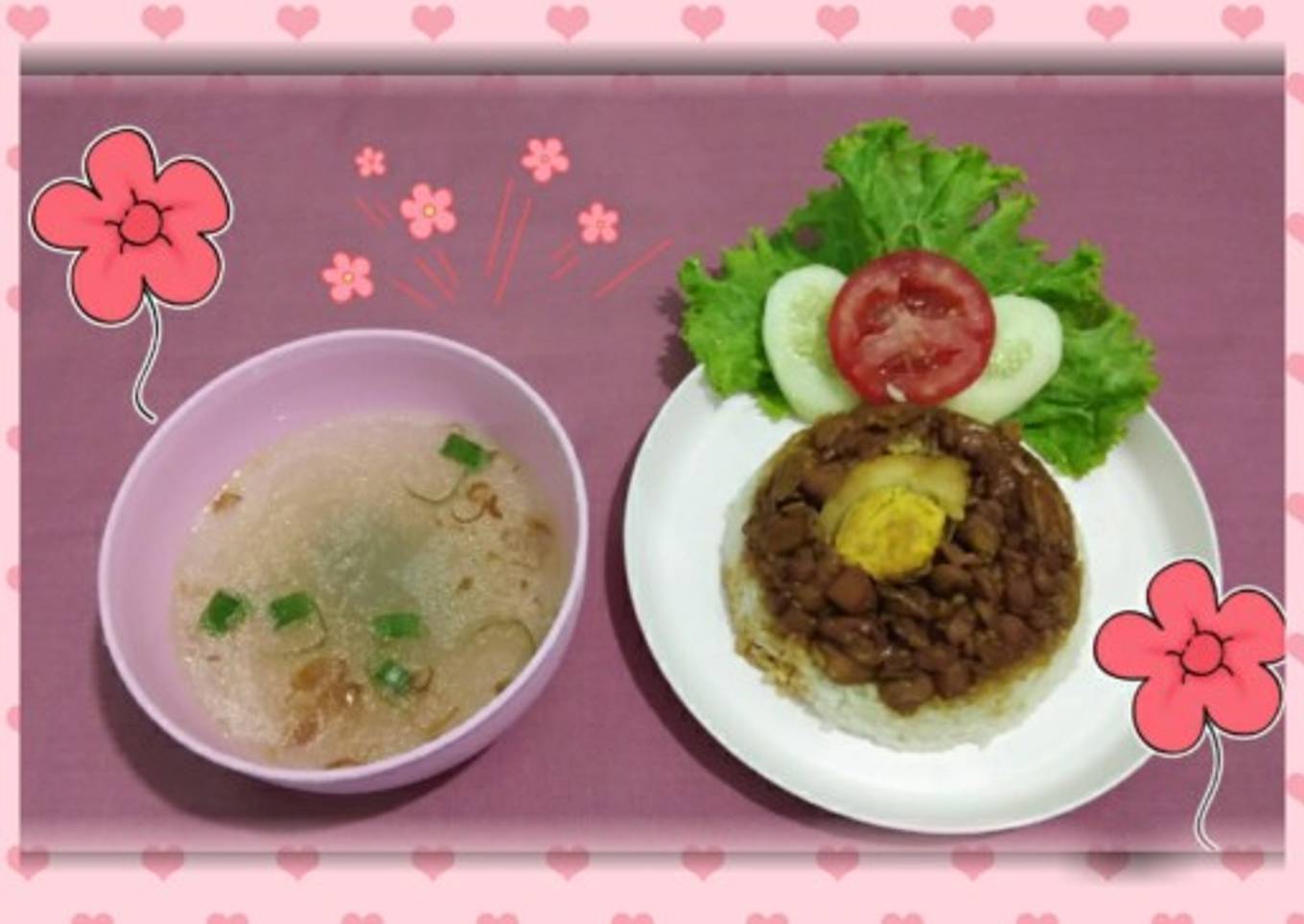 Nasi Tim Ayam Jamur Enak Sehat