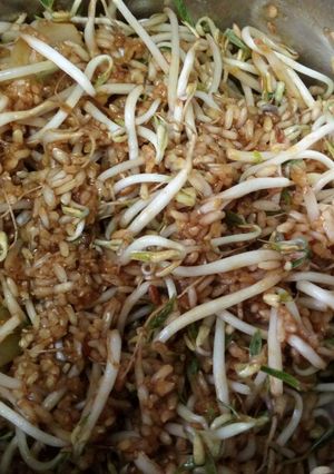 Una foto de Arroz integral con germinado de soya #healthy