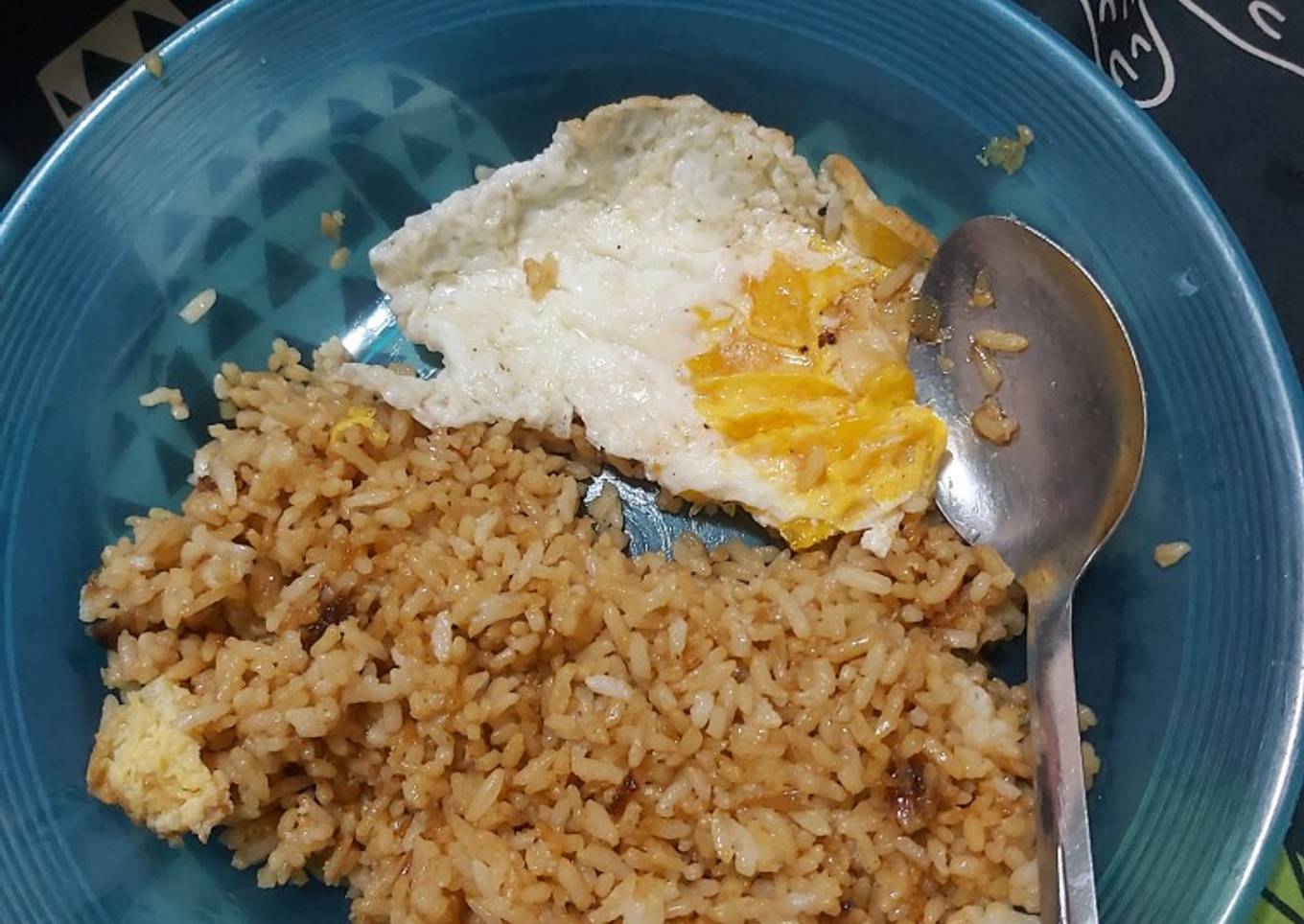 Nasi goreng ndeso (aslinya tanpa kecap n kemiri. Tp saya kasih)