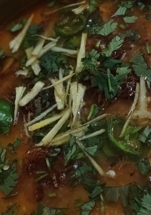 A picture of Dal Gosht.