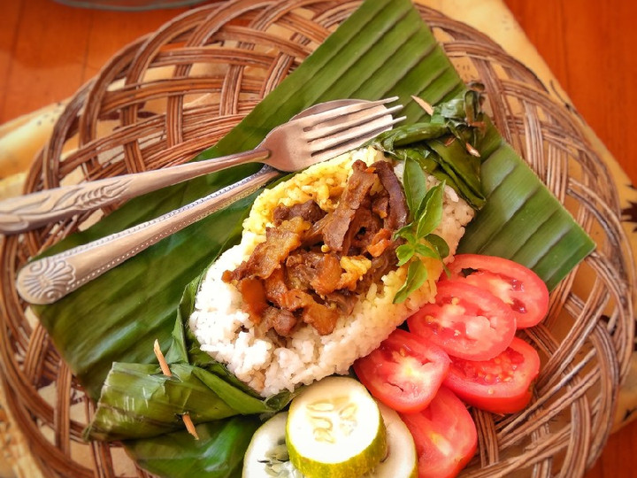 Cara Buat Nasi Uduk Bakar Jeroan Sapi Pedas Enak Dan Mudah