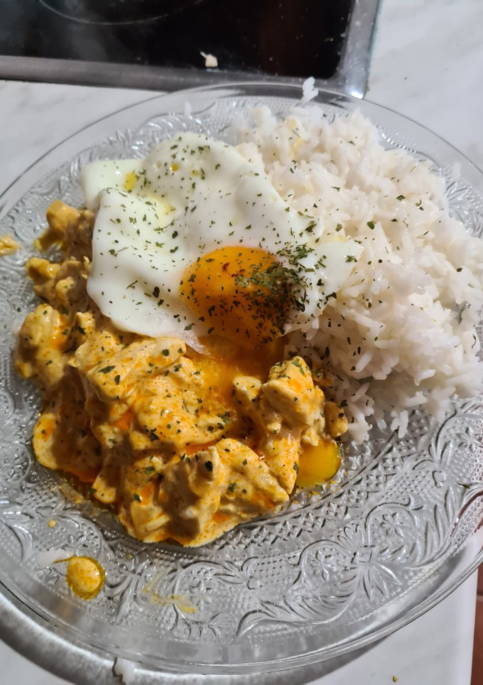 Una foto de Pollo al curry