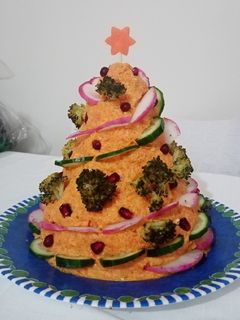 O poză a rețetei Salata 🎄Pomul de Crăciun 🎄.