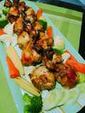 ไก่อบ ซอส bbq