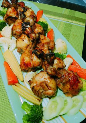 รูปของ ไก่อบ ซอส bbq