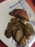 Plateada y papas al horno