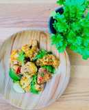 Wasabi Crispy Cauliflower with Green Dip 🌱