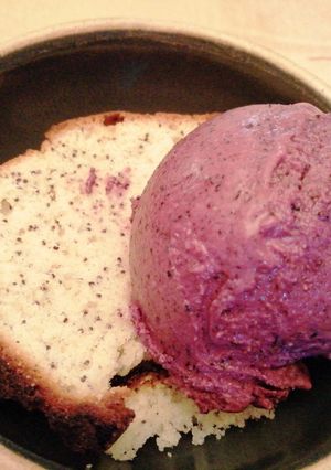 Una foto de Helado rápido de blueberries