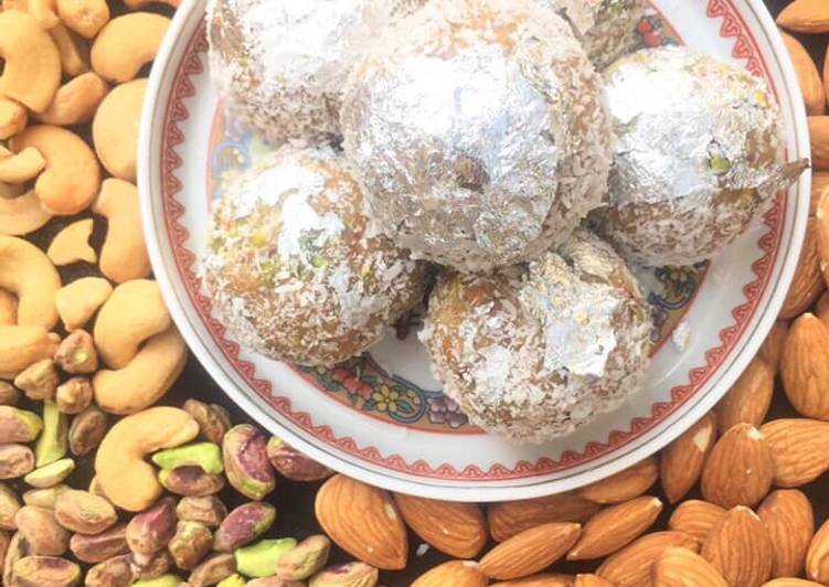 Channa Daal and Khajoor Halwa and laddoos